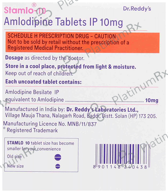Stamlo 10mg Tablet 30s