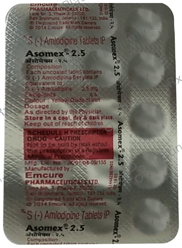 Asomex 2.5mg Tablet 15s