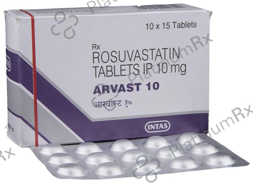 Arvast 10mg Tablet 15s
