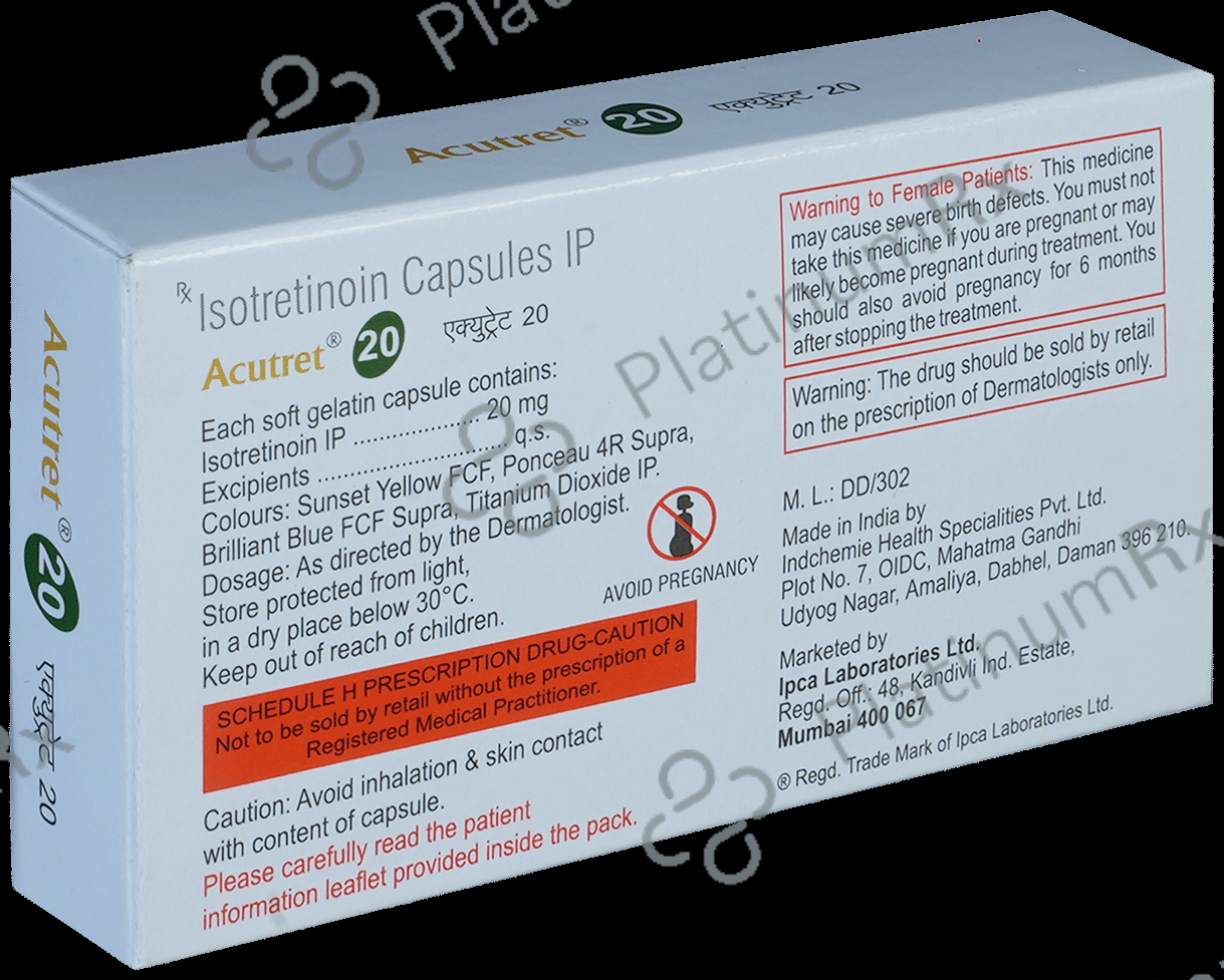 Acutret 20mg Capsule 10s