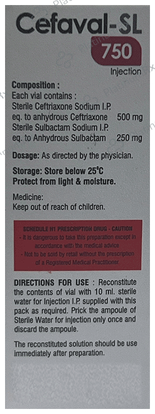 Cefaval-SL 750 Injection