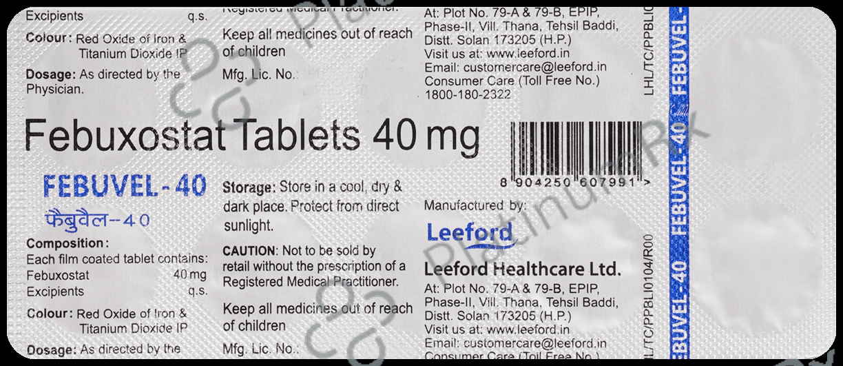 Febuvel 40mg Tablet 10s