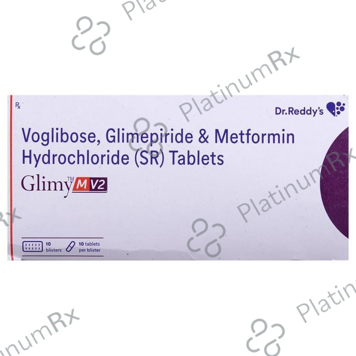 Glimy M V 2/500/0.2mg Tablet SR 10s