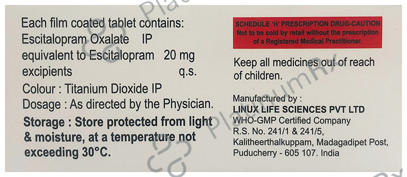 Citalin 20mg Tablet 10s
