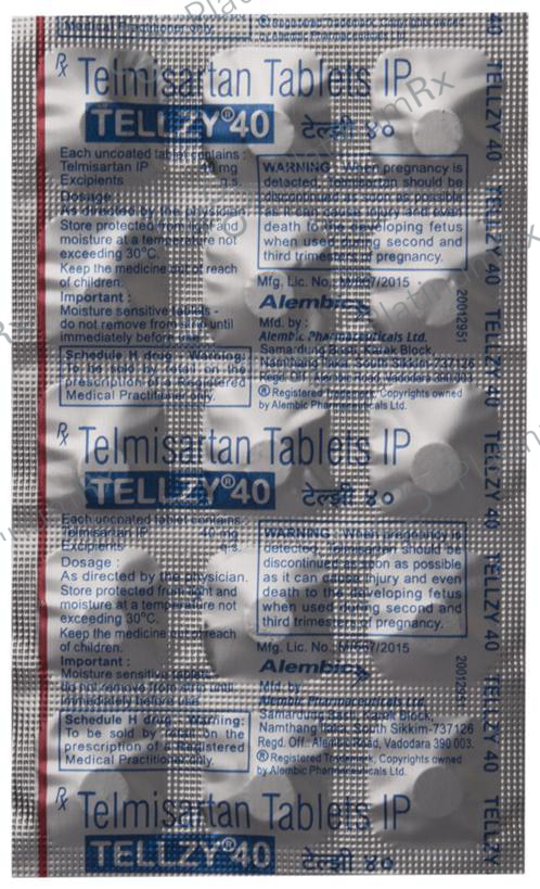 Tellzy 40mg Tablet 15s
