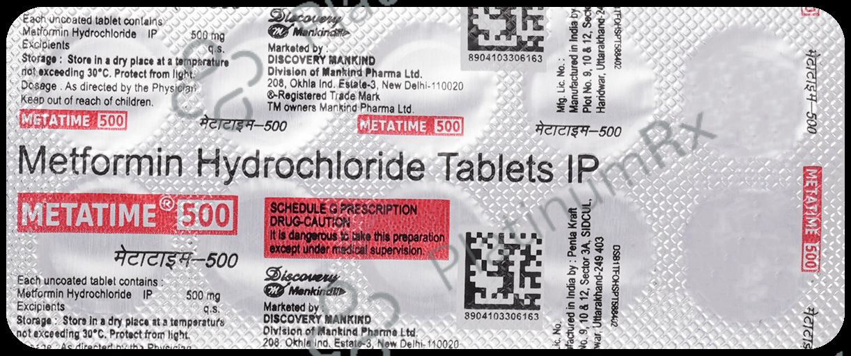 Metatime XR 500mg Tablet 10s