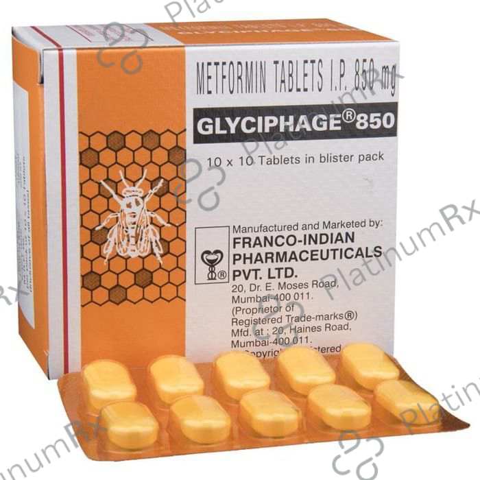 Glyciphage 850mg Tablet 10s