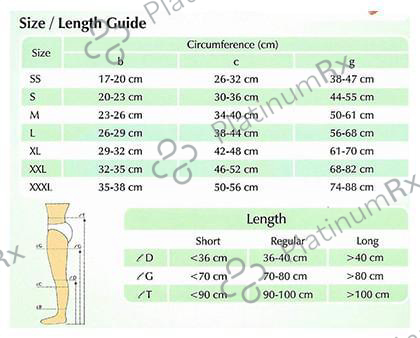 Presens OTC311 Knee Length Anti Embolism Medical Compression Stocking XL White