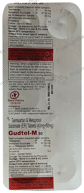 Gudtel-M 50 Tablet ER