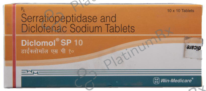 Diclomol SP 50/10mg Tablet 10s