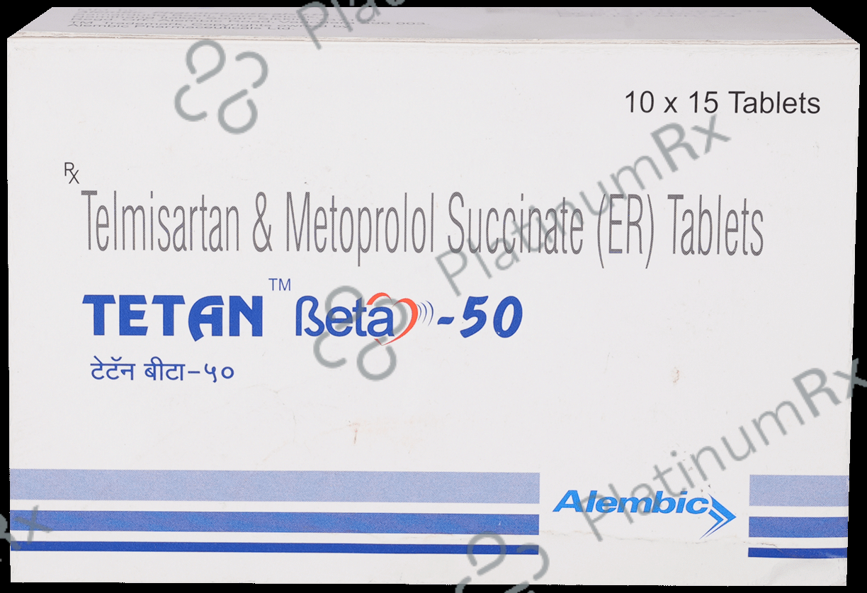 Tetan Beta 50/40mg Tablet ER 15s
