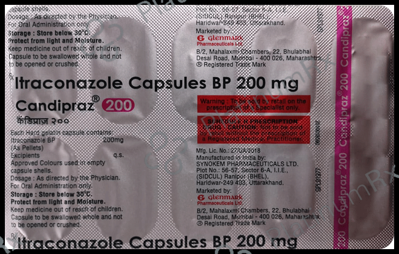 Candipraz 200mg Capsule 10 Capsule