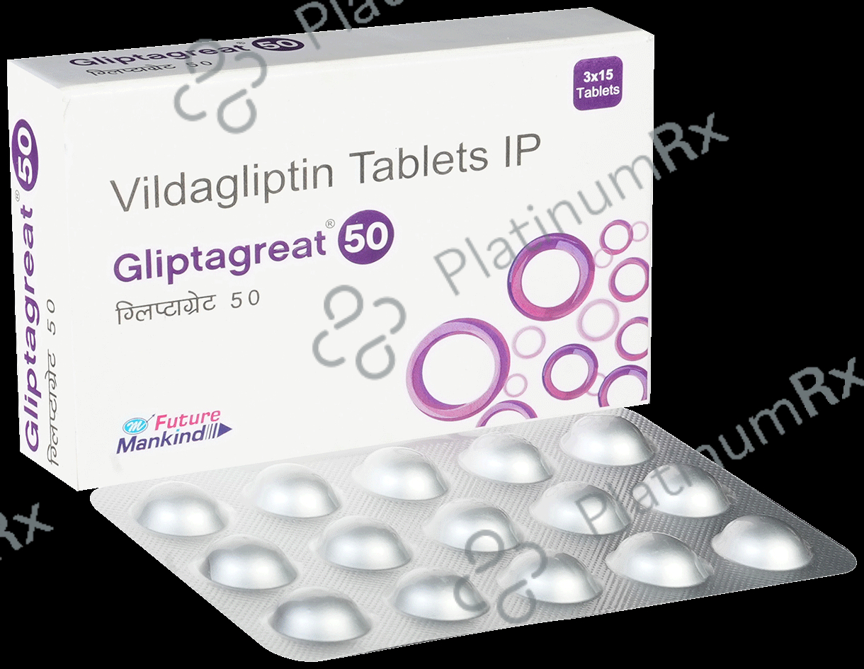 Gliptagreat 50mg Tablet 15s