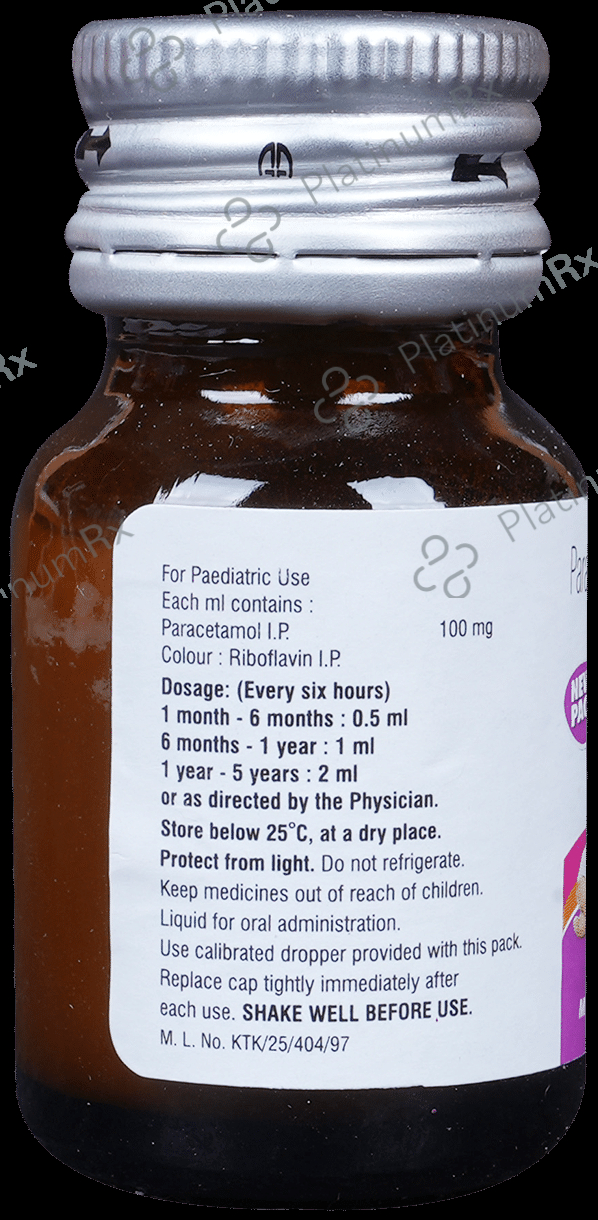 Babygesic 100mg Orange Oral Suspension 15ml
