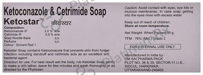 Ketostar Soap 50gm