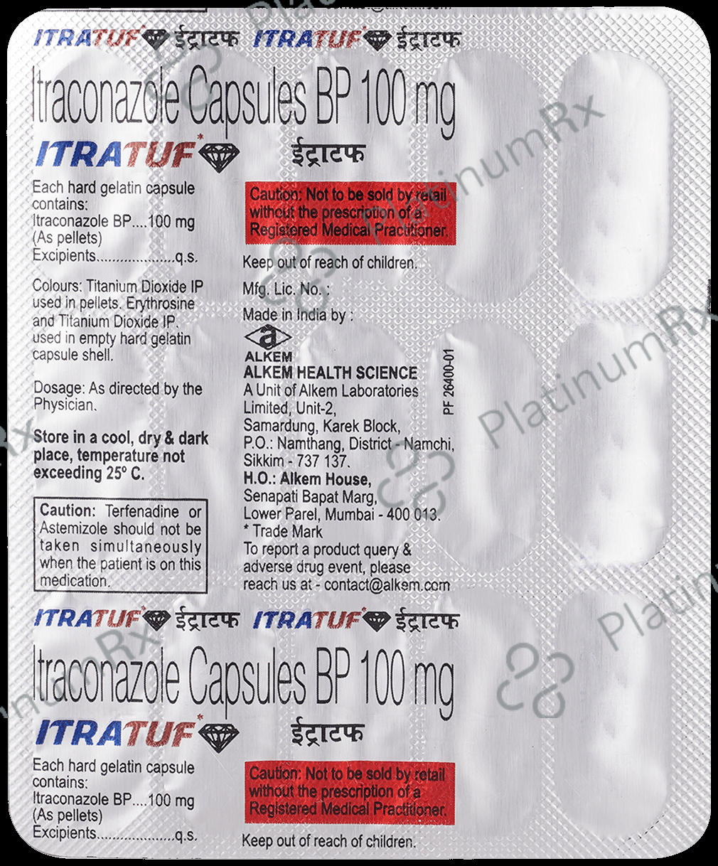 Itratuf 100mg Capsule 15s