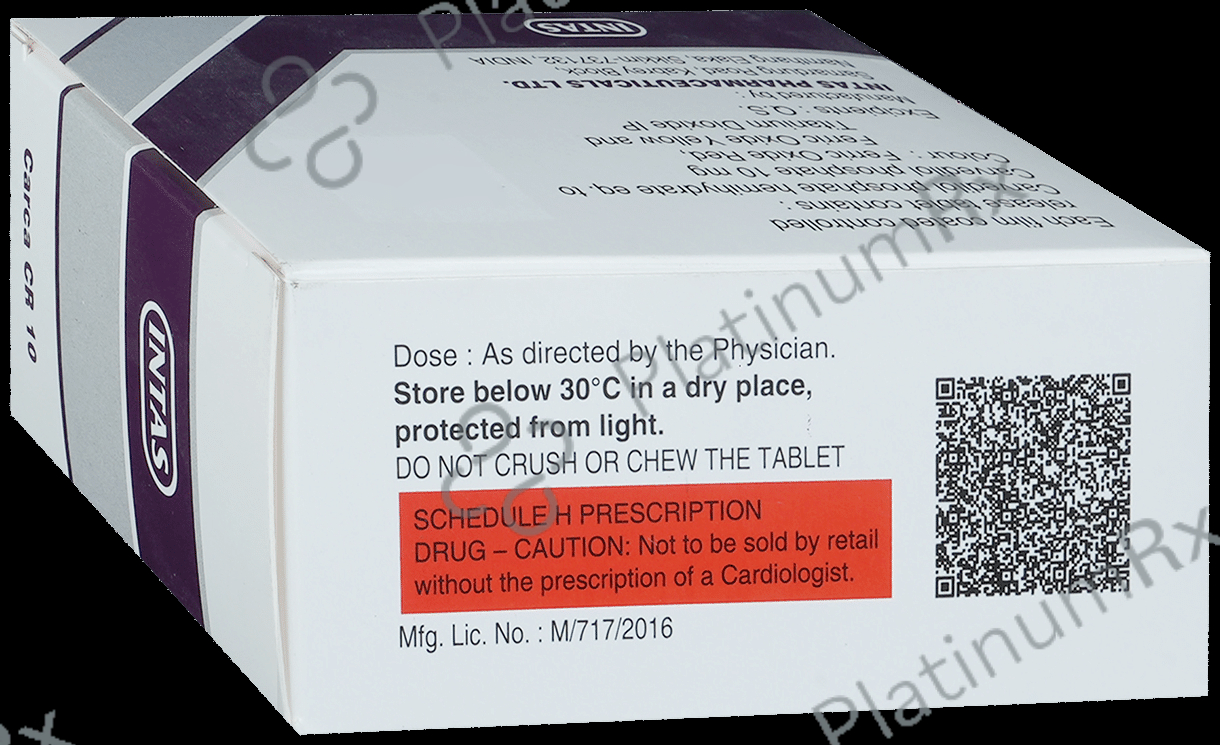 Carca CR 10mg Tablet 15s