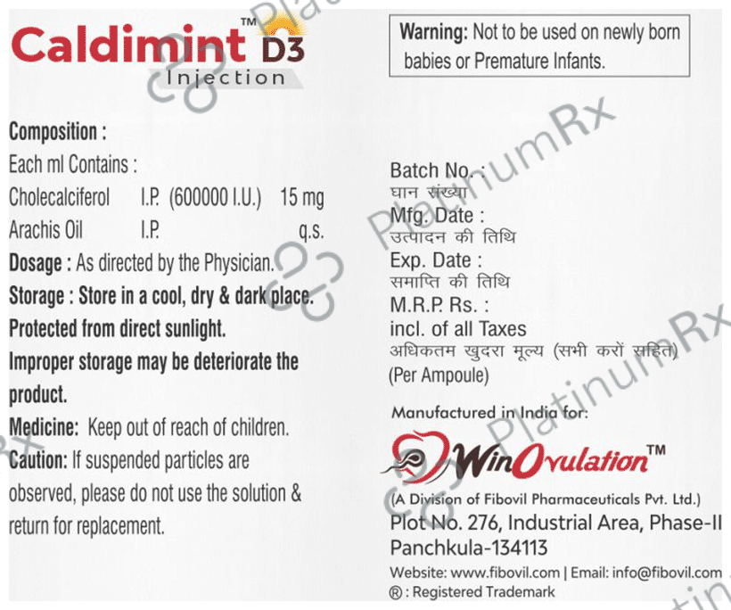 Caldimint D3 Injection