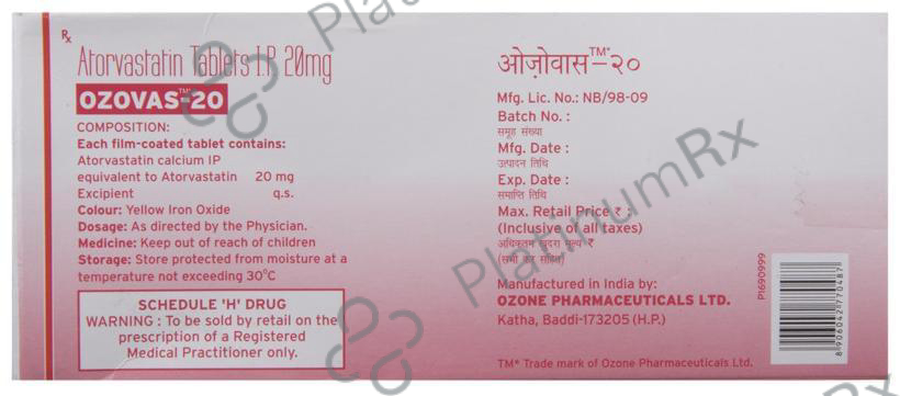 Ozovas 20 Tablet 10 Tablet