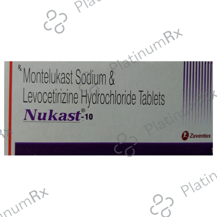 Nukast 5/10mg Tablet 10s