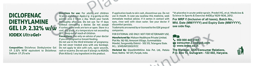 Iodex Ultra Gel+ 50 gm