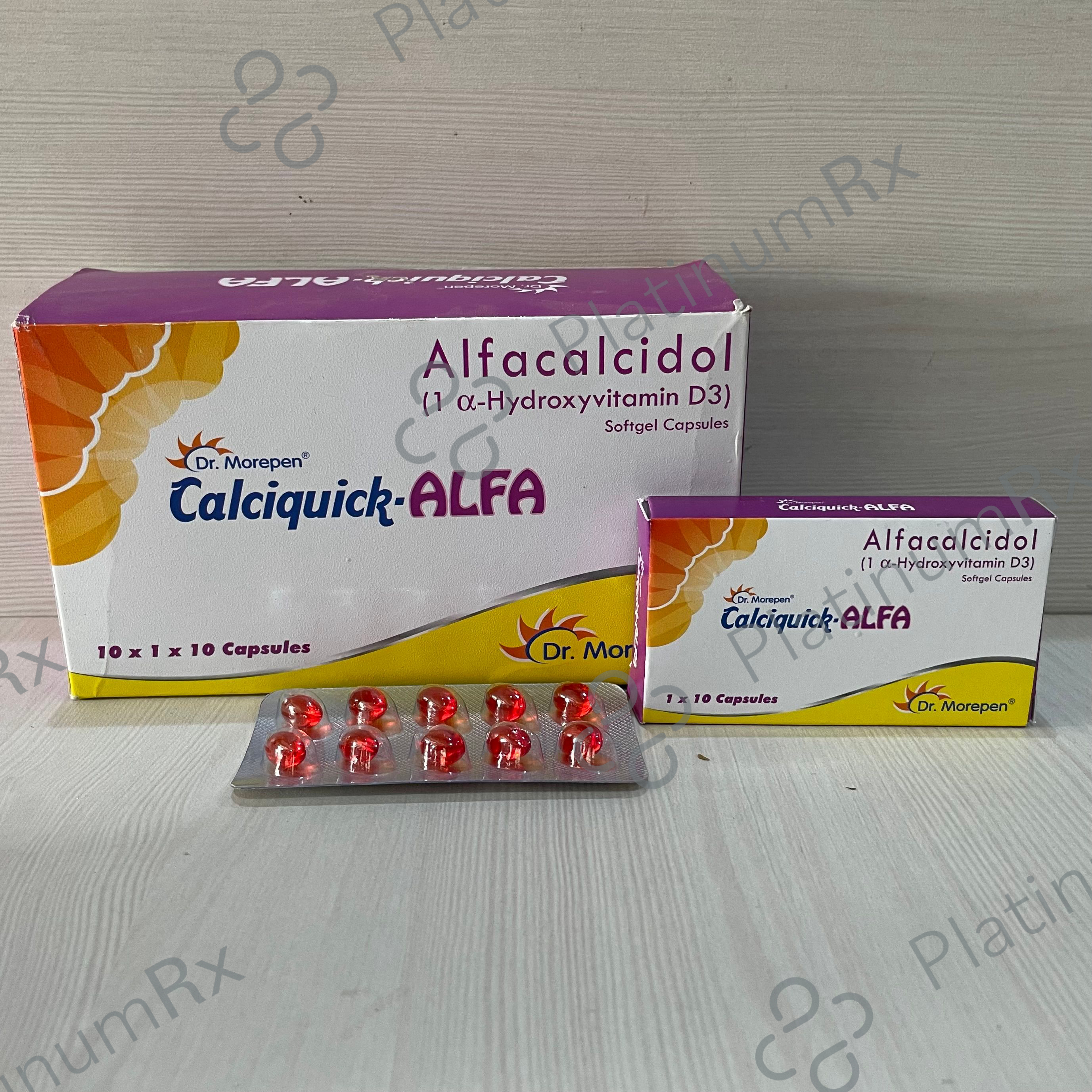 Calciquick Alfa 0.25mcg Capsule 10s