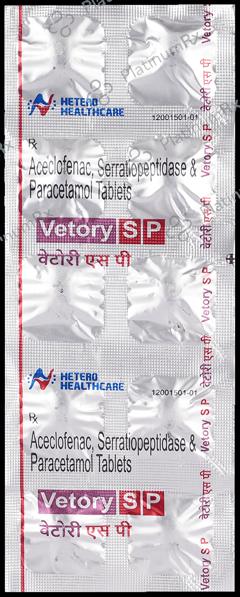 Vetory SP 100/325/15mg Tablet 10s