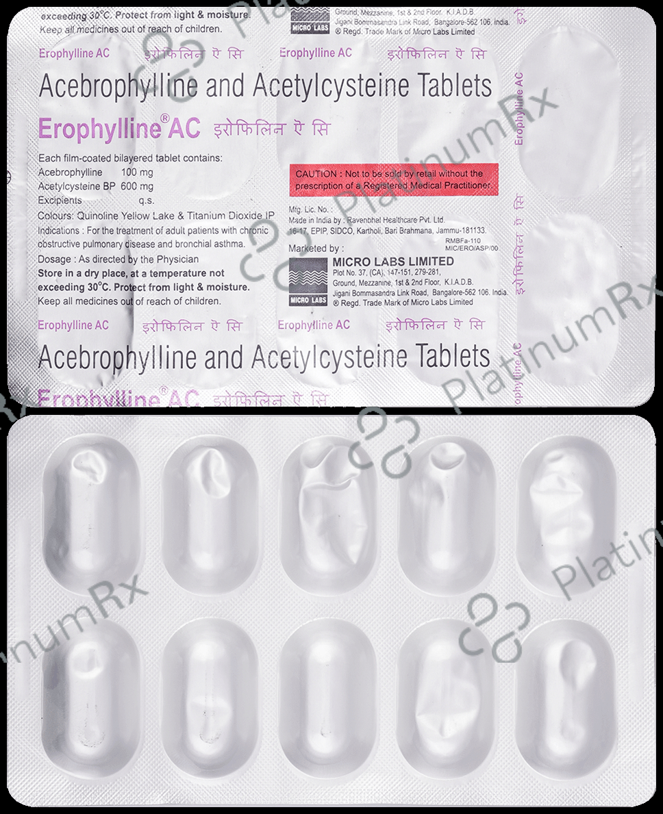 Erophylline AC 100/600mg Tablet 10s