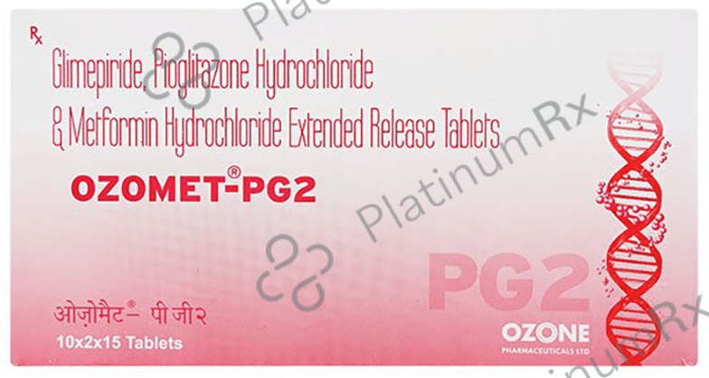 Ozomet PG 2/500/15mg Tablet ER 15s