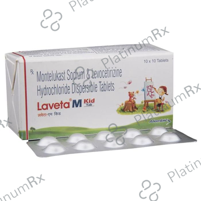 Laveta M Kid 2.5/4mg Tablet 10s