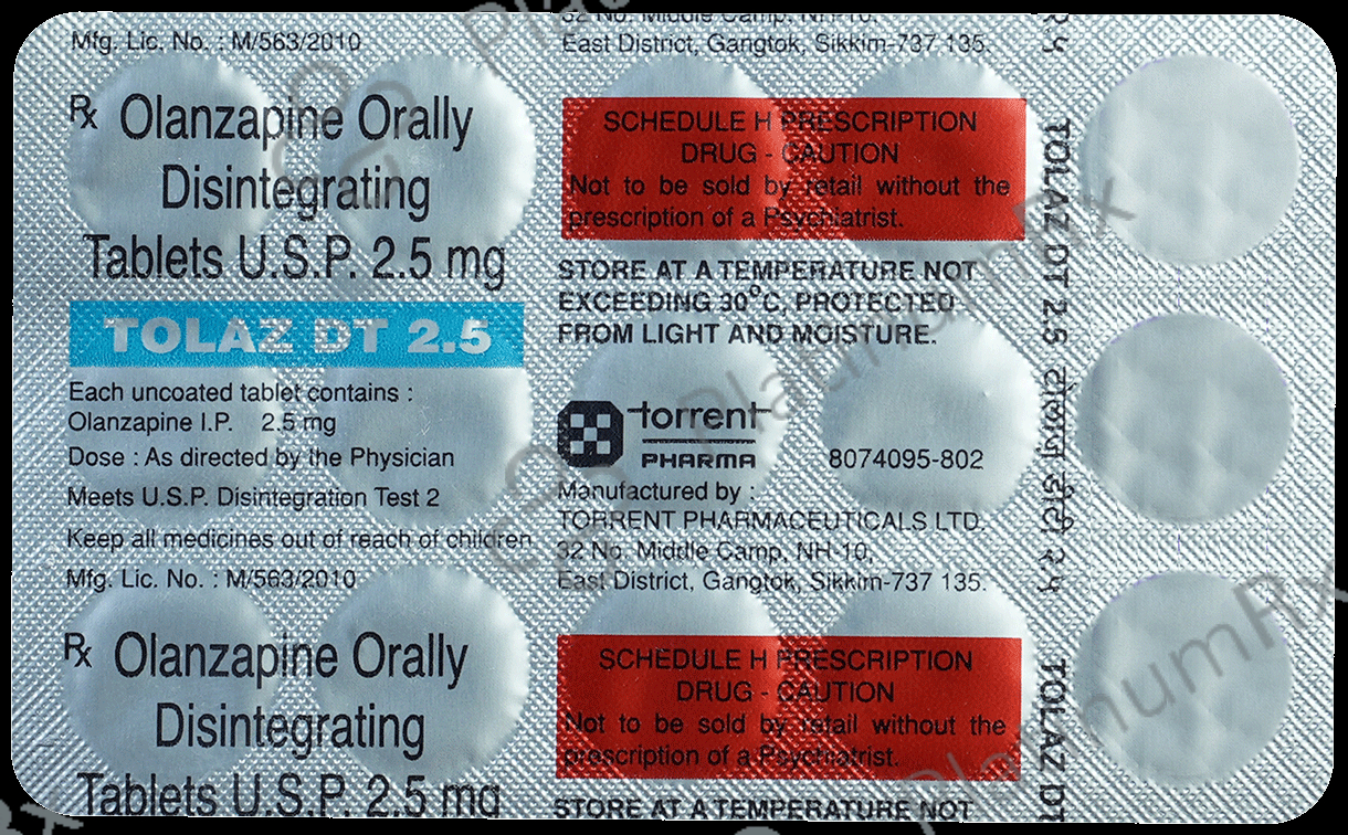 Tolaz DT 2.5mg Tablet DT 15s
