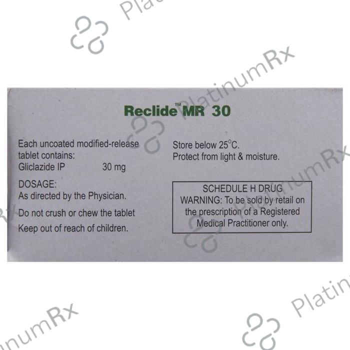 Reclide MR 30mg Tablet MR 15s