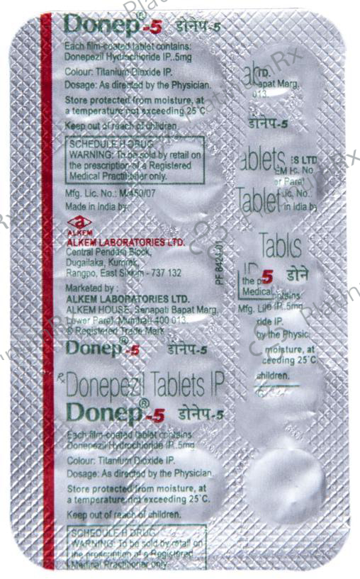Donep 5mg Tablet 15s