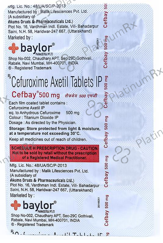 Cefbay 500mg Tablet