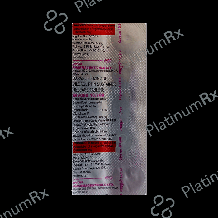 GlyDuo 10/100mg Tablet SR 10s