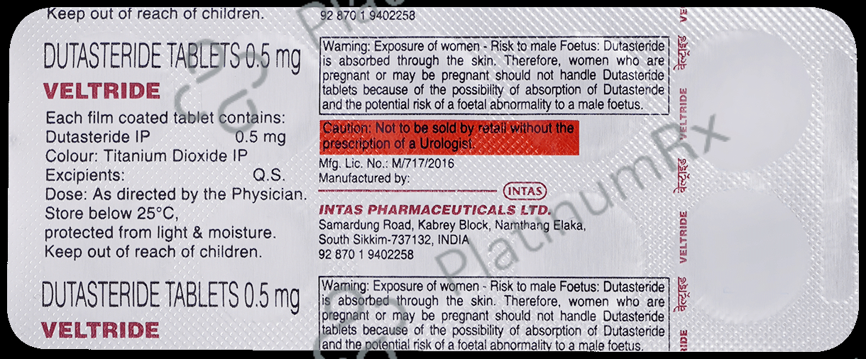 Veltride 0.5mg Tablet 10s