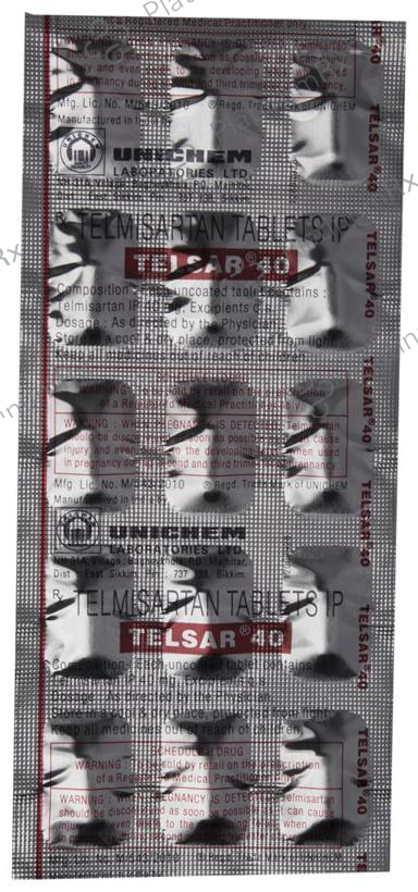Telsar 40mg Tablet 15s