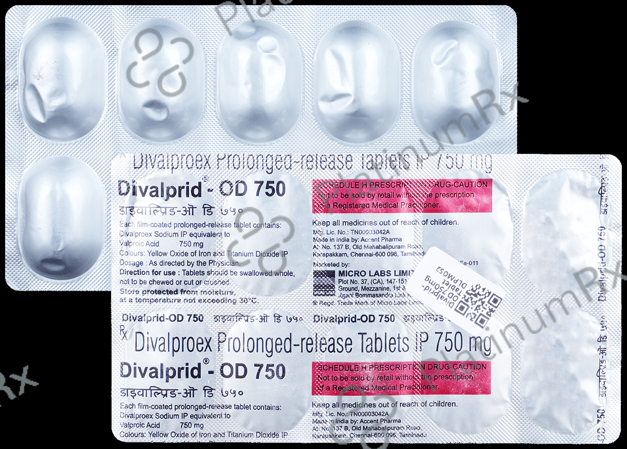 Divalprid-OD 750mg Tablet PR