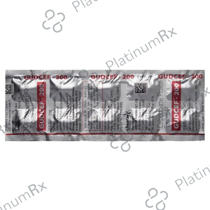 Gudcef 200mg Tablet 10s
