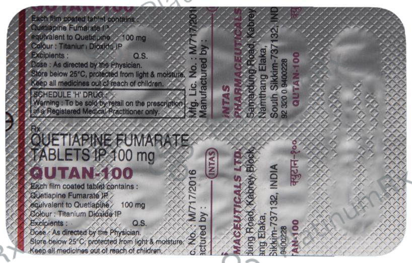 Qutan 100mg Tablet 10s