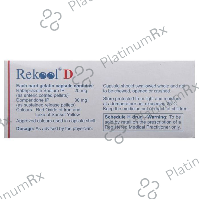 Rekool D 30/20mg Capsule SR 15s