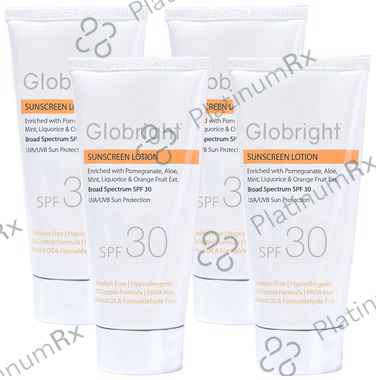 Globright Sunscreen Lotion SPF 30 (50ml Each) 4 Tube
