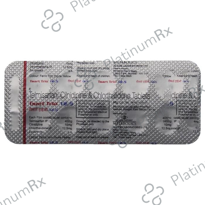 Tsart Trio 12.5/10/40mg Tablet 10s