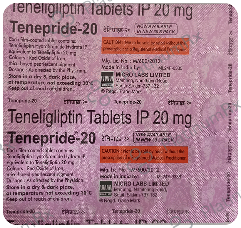 Tenepride 20mg Tablet 30s
