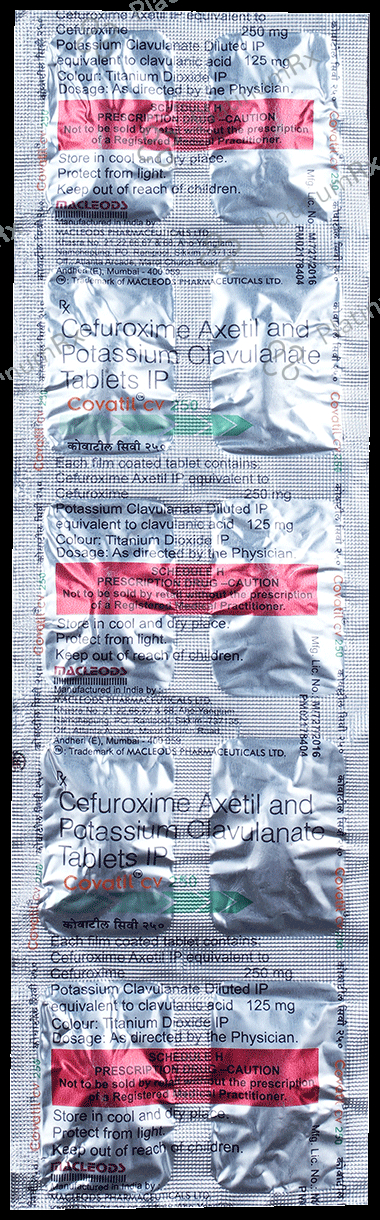 Covatil CV 250 mg/125 mg Tablet