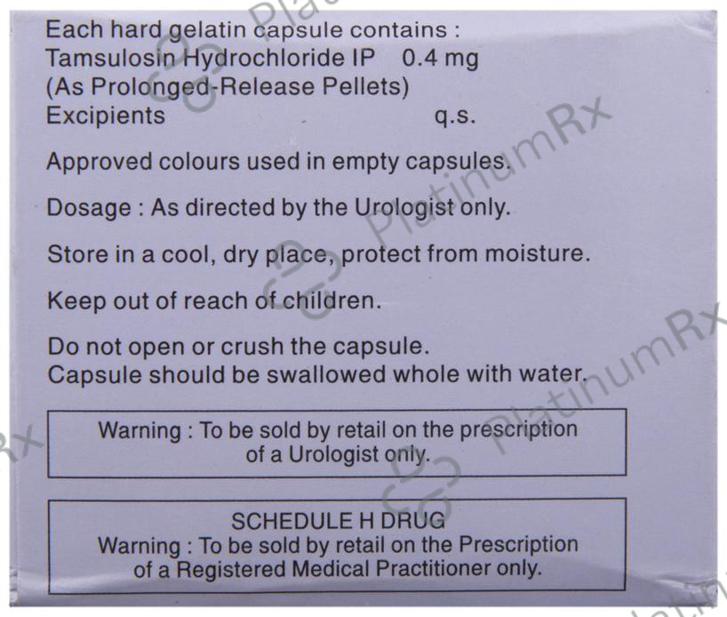 Tamlocept 0.4mg Capsule PR 15s