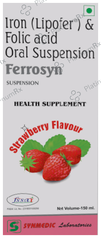 Ferrosyn Oral Suspension Strawberry