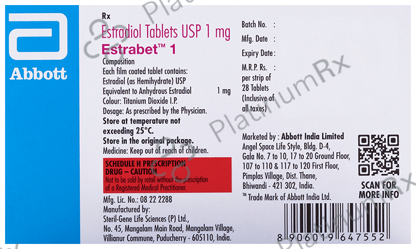 Estrabet 1mg Tablet 28s