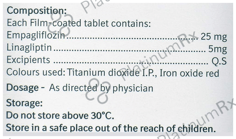 Ajaduo 25/5mg Tablet 10s