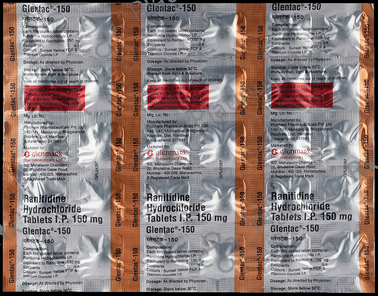 Glentac 150mg Tablet 30s
